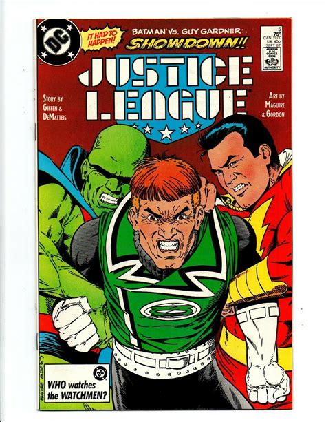Justice League 5 Batman Vs Guy Gardner Fen Maguire 1987