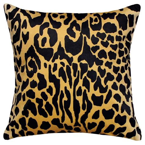 Luxe Leopard Print Throw Pillow 18 X 18 At Home Throw Pillows