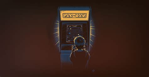 Hd Wallpaper Minimalism Boy The Game Background Pacman Pac Man