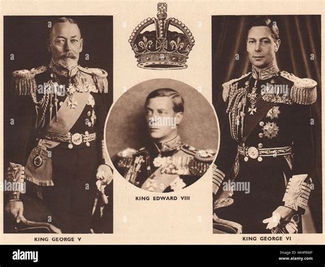 House Of Windsor King George V King Edward Viii King George Vi 1937