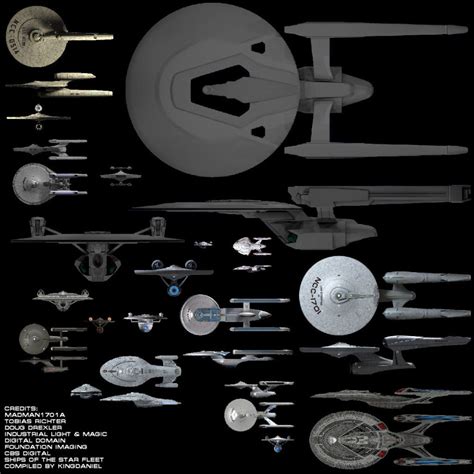 Starship Size Comparison Chart Page The Trek Bbs Star Trek Show