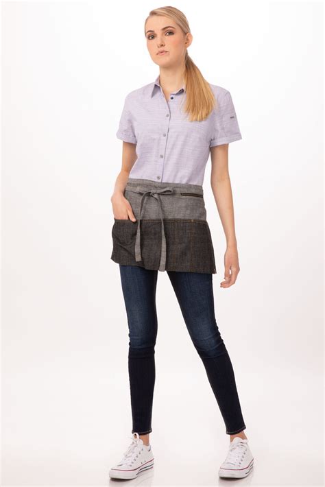 Maybe you would like to learn more about one of these? Chef Works Manhattan Black Denim Waist Apron