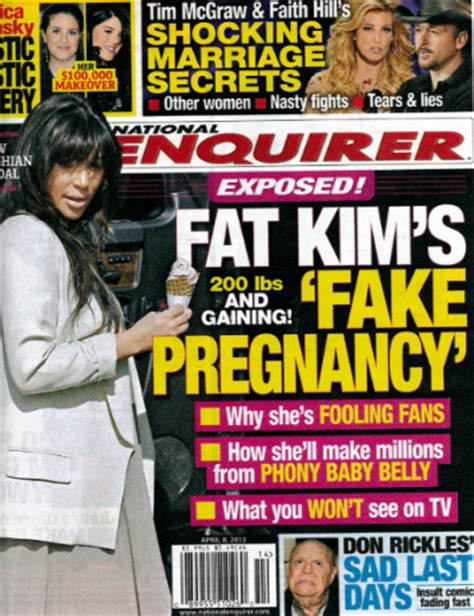 Tabloid Klaim Kim Kardashian Faking Pregnancy For Major Payday The