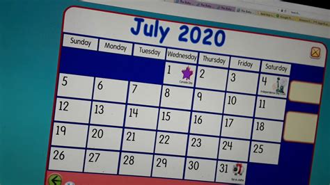 Starfall Make A Calendar July 2020 Youtube