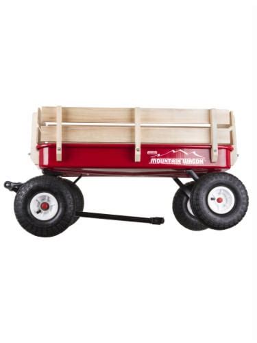 Duncan Mountain Wagon Pull Along Wagon For Kids With Wooden Panels 1