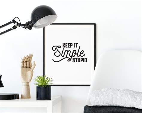 Keep It Simple Stupid Printable Wall Art Office Or Craft Room Etsy
