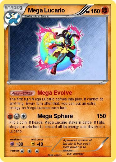 Want to discover art related to mega_lucario? Pokémon Mega Lucario 267 267 - Mega Evolve - My Pokemon Card