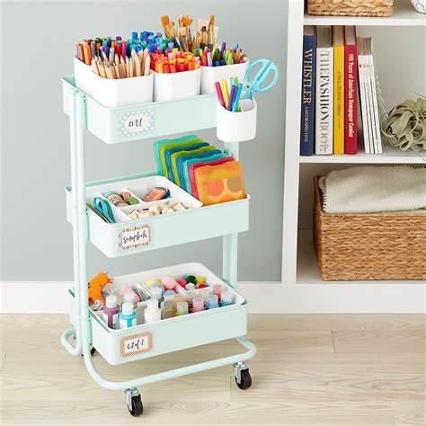 Container Store Art Supply Cart Artqsd