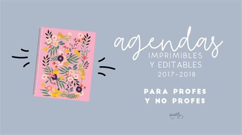 Agendas Imprimbles Y Editables Para Profes Y No Profes Nuevo Pack