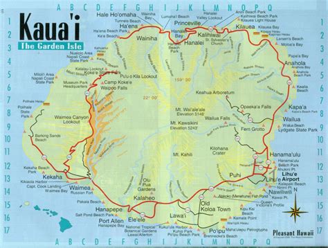 Printable Map Of Kauai Hawaii Printable Maps