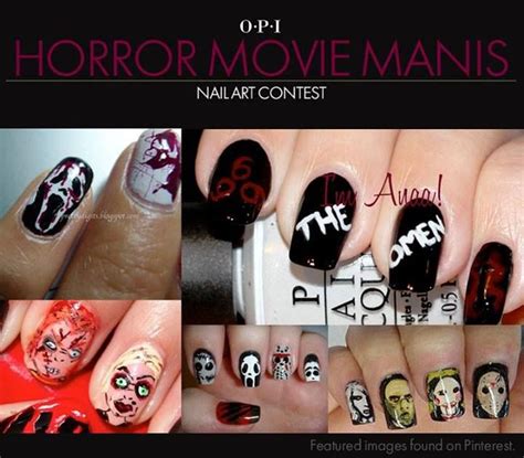 Horror Movie Manis Opi Contest Facebook Nail Polish Nail Art Nails
