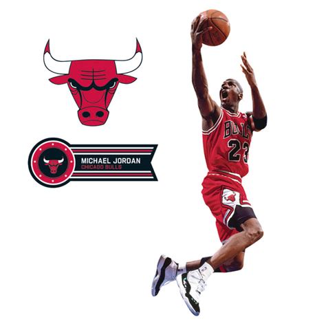 Michael Jordan Chicago Bulls Fathead 13 Pack Life Size Removable Wall