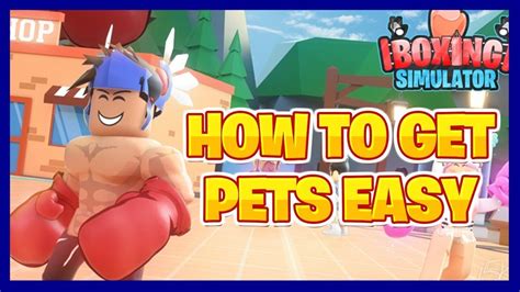 How To Get Strong Pets Easy Roblox Boxing Simulator Youtube