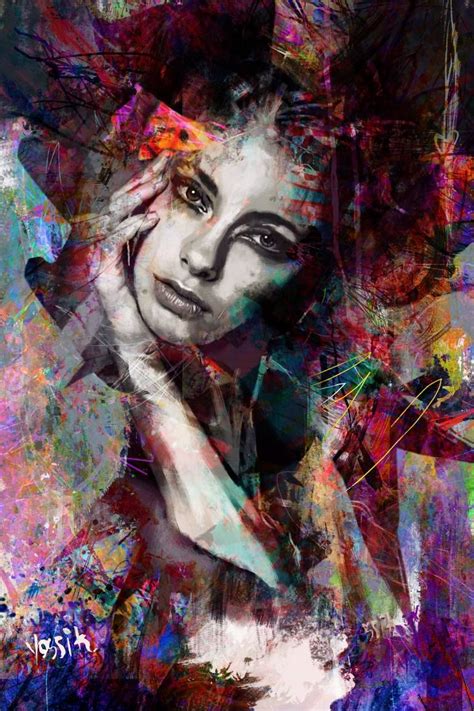 Yossi Kotler Thinking About You Buy Abstract Painting Original Art