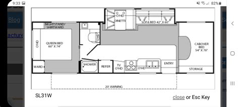 Tioga 23E Floor Plan Floorplans Click