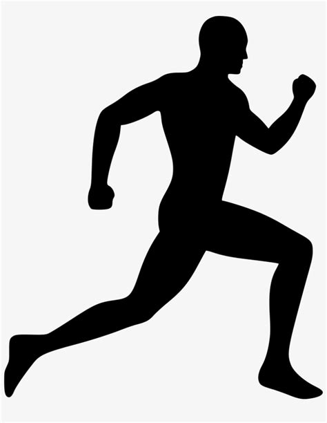 Running Man Silhouette Clip Art Free At Getdrawings Running Man Png