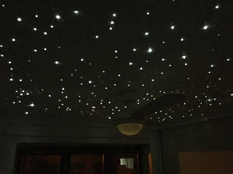 Diy fiber optic star ceiling. Nursery Fibre Optic Star Field Ceiling Project | Fiber optic, Ceiling design