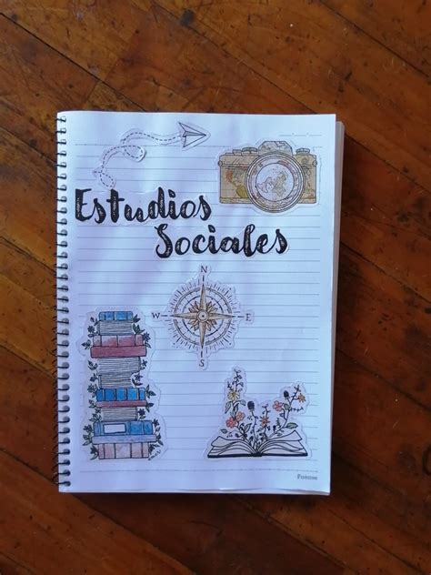 Portada De Cuaderno Estudios Sociales In 2021 Notebook