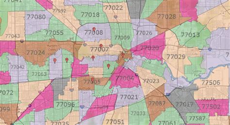 Houston Zip Code Maps Ameritex Houston Movers Map Of Northwest