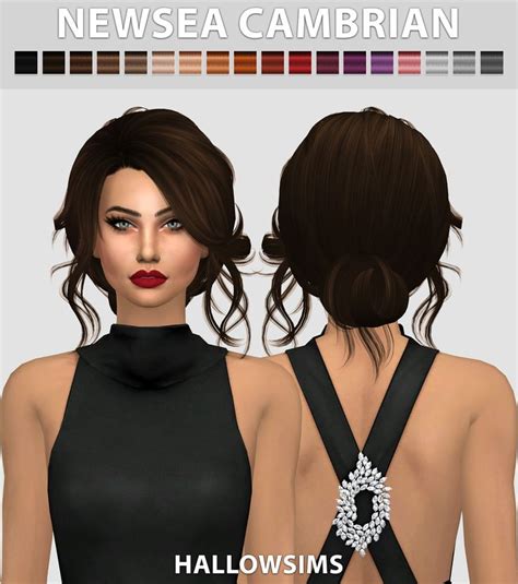 Newsea Cambrian Hallow Sims Sims 4 Coiffures Sims Cheveux Sims