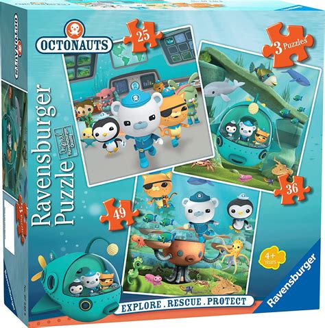 Ravensburger Octonauts 3 In A Box Jigsaw Puzzles Uk Toys