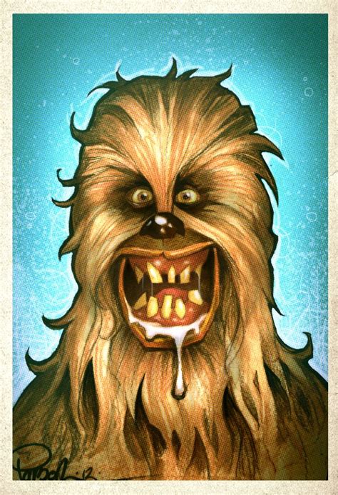 Chewie Illustration By Brett Parson Star Wars Fan Art Star Wars