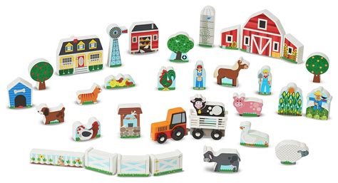 Melissa And Doug Wooden Farm Tractor Set Reviews