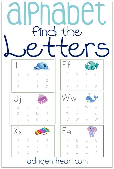 These Alphabet Find The Letters Pages Are A Great Resource For Your