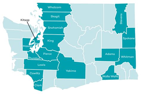 Molina Medicare Service Map In The State Of Washington