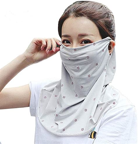 Sun Protection Face Mask Single Layer Neck Gaiter Lightweight Summer Protection Scarf Bandana Uv