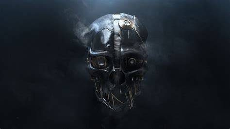 Skull Simple Background 3d Metal Wires Smoke