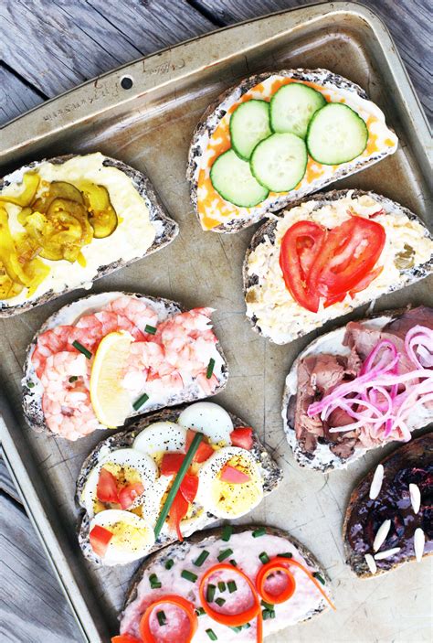 Scandinavian Style Open Faced Sandwiches Cheap Recipe Blog