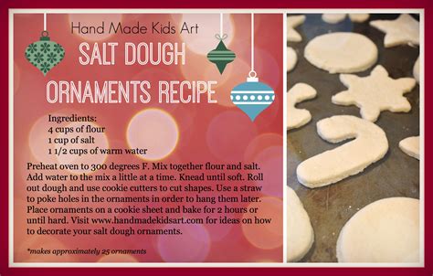 Homemade Salt Dough Christmas Ornaments Innovation Kids Lab