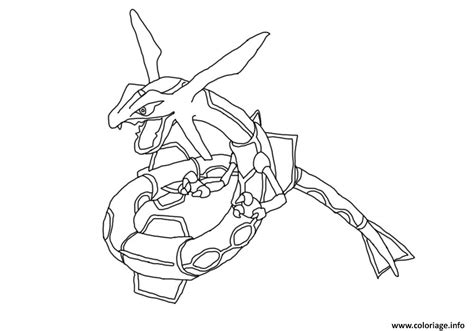 Mega Pokemon Rayquaza Coloring Pages Sketch Coloring Page