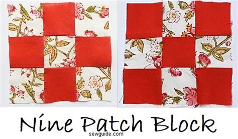 Nine Patch Quilt Block Sewing Tutorial Sew Guide