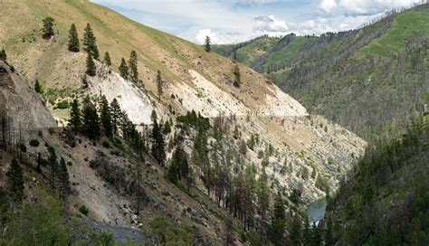 Landslide Scars And Idaho State Hwy 21 Geology Pics