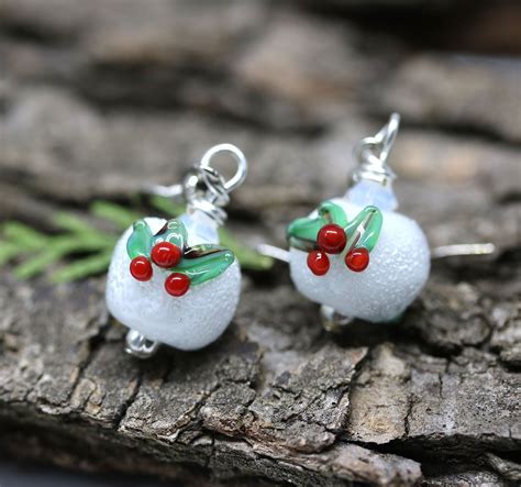Mistletoe Earrings Christmas T For Women Christmas Earrings Etsy