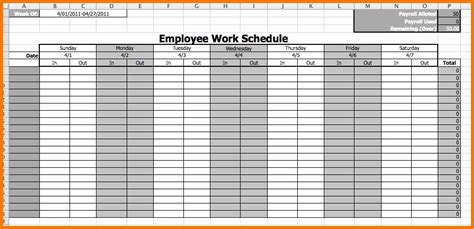 Employee Weekly Schedule Template Free Best Of Weekly Employee Work