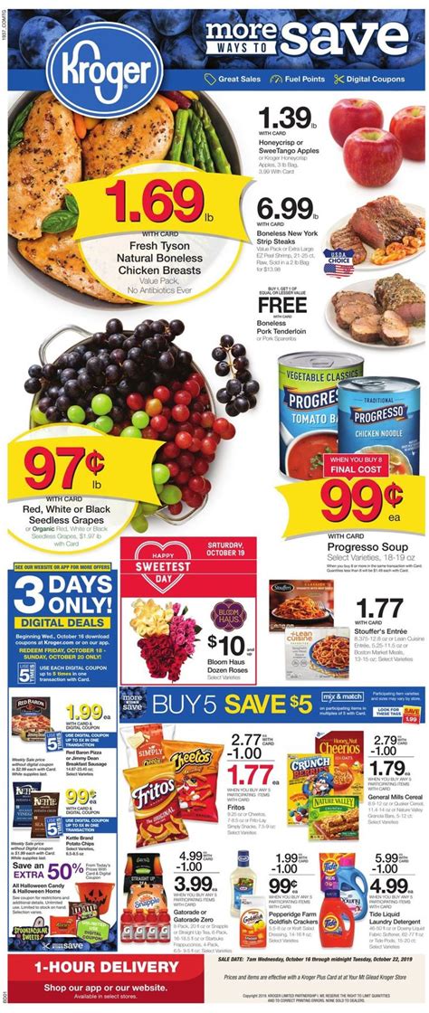 Kroger Current Weekly Ad 1016 10222019 Frequent
