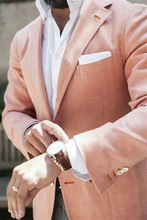 Peach Suit Well Dressed Men Mens Fashion Edgy Mens Outfits