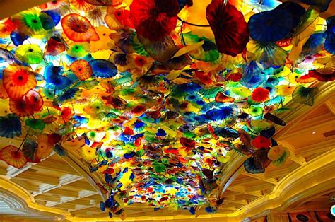 Dale Chihulys Bellagio Ceiling Those Are Individual Blown Glass