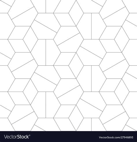 Abstract Geometric Seamless Linear Pattern Vector Image