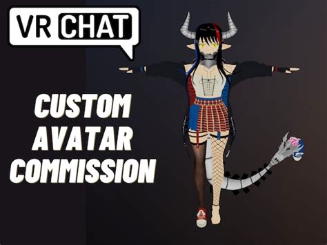 Vrchat Avatar Commission Custom Vroid Model For Streaming And Etsy