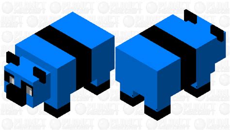 Blue Panda Minecraft Mob Skin