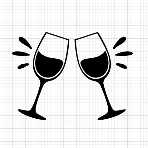 Wine Glasses Wine Glasses Svg Instant Digital Download Svg Etsy