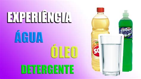 Agua Oleo E Detergente