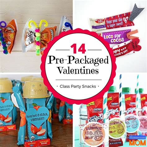 14 Prepacked Valentines Day Class Party Snacks Party Ideas