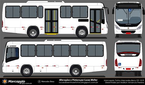 Desenhos De Ônibus Marcopolo Torino 2014 Mercedes Benz Of 1519 Euro 5