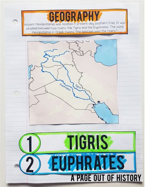 Ancient Mesopotamia Interactive Notebook And Graphic Organizers Ancient