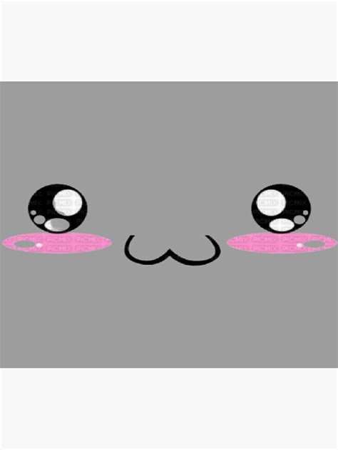 Cute Uwu Face Funny Anime Mascot Kawaii Design Poster For Sale By